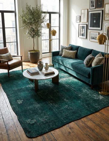 9' 9 x 12' 5 Hand Knotted Ultra Vintage Persian Wool Rug