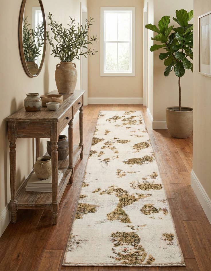 Detail image of 2' 4 x 12' 4  Hand Knotted Ultra Vintage Persian Wool Runner Rug