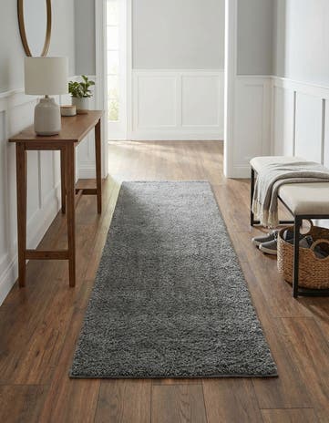 2' x 5' 3 Solid Frieze Runner Rug