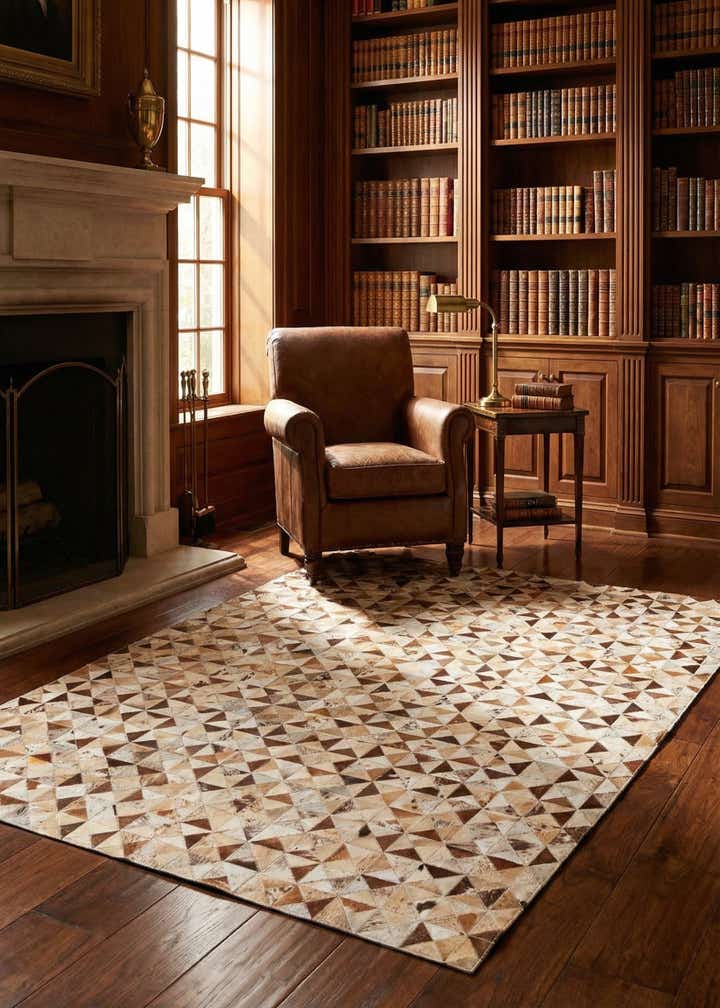 5' 4 x 7' 7 Cowhide Rug