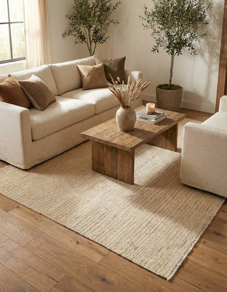 Detail image of 4' 10 x 6' 8  Hand Knotted Moroccan Wool Rug