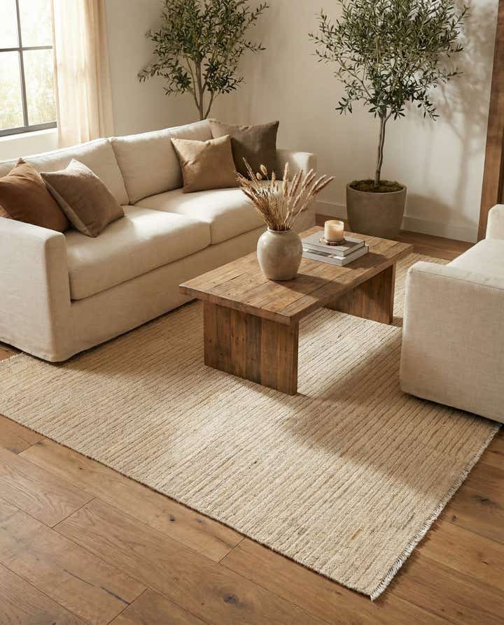 4' 10 x 6' 8 Hand Knotted Moroccan Wool Rug