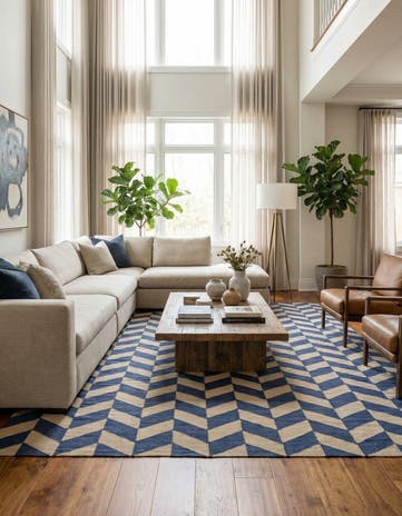 10' x 13' Hand Woven Kilim Modern Wool Rug