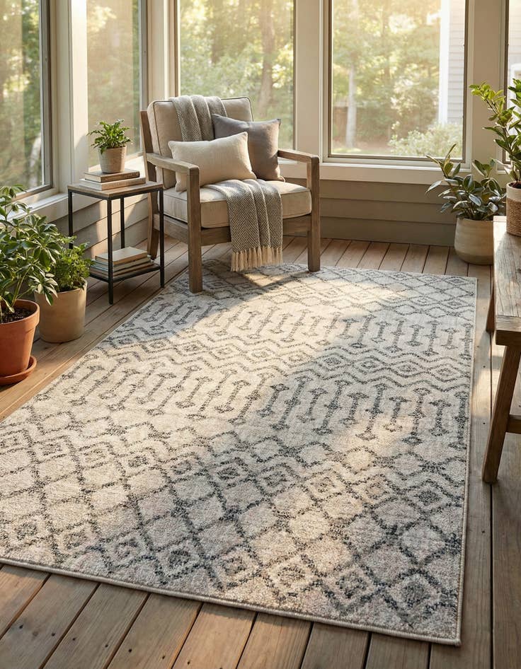 Detail image of  4' x 6' Eco Trellis Rug
