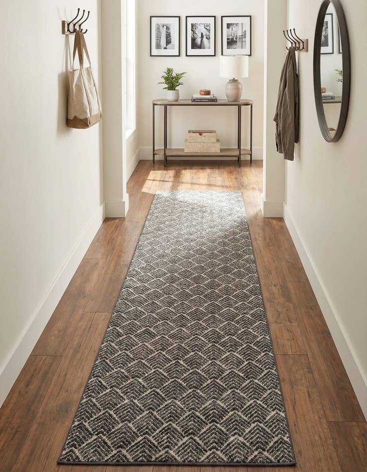 Detail image of  2' 7 x 12' Eco Trellis Runner Rug