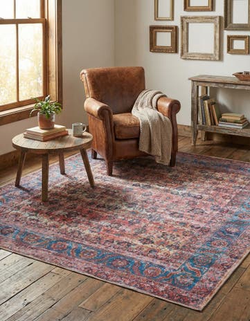 7' 3 x 7' 3 Washable Maahru Square Rug