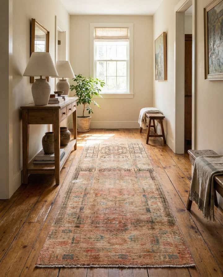 3' x 10' Hand Knotted Ultra Vintage Persian Wool Runner Rug