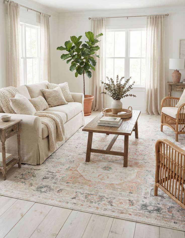 Detail image of  7' 10 x 11' Madeline Vintage Rug