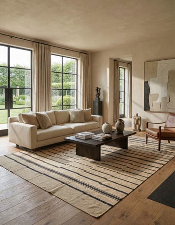 9' 9 x 13' Hand Woven Kilim Modern Wool Rug