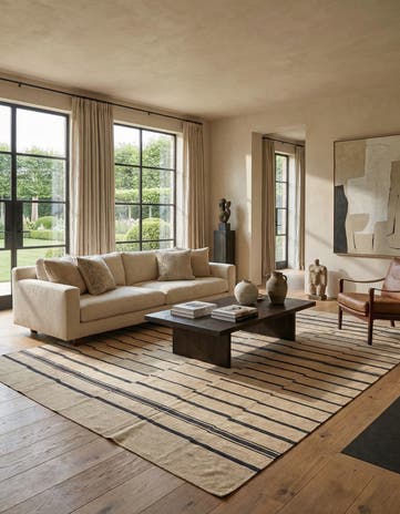 9' 9 x 13' Hand Woven Kilim Modern Wool Rug