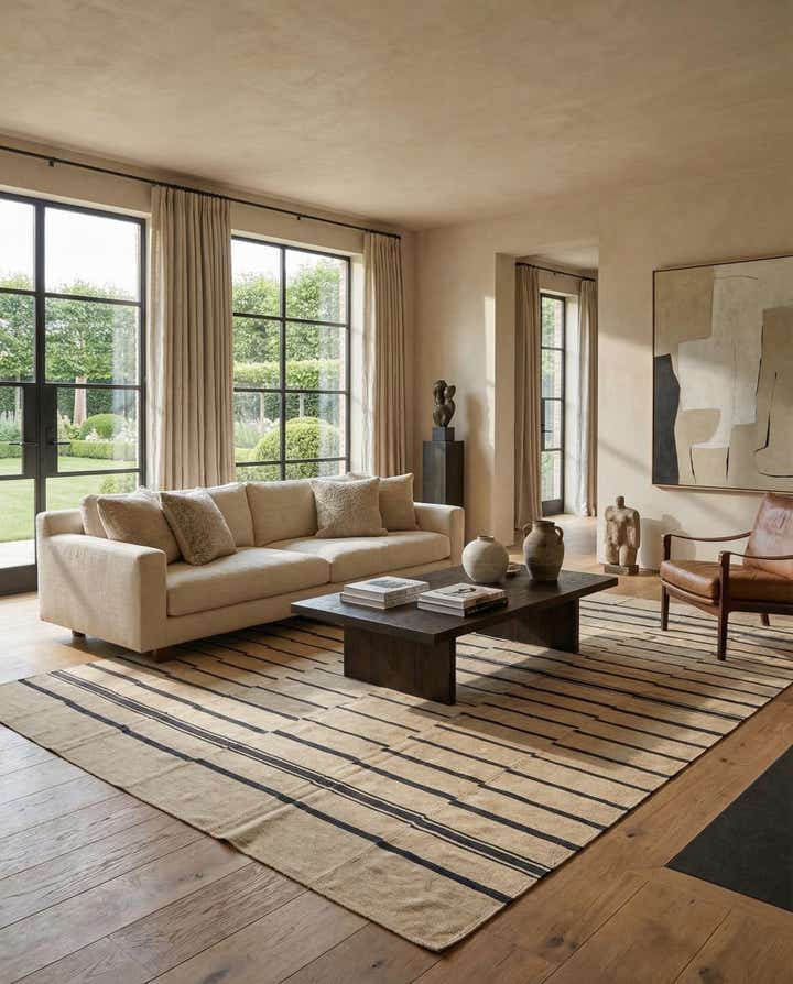 9' 9 x 13' Hand Woven Kilim Modern Wool Rug