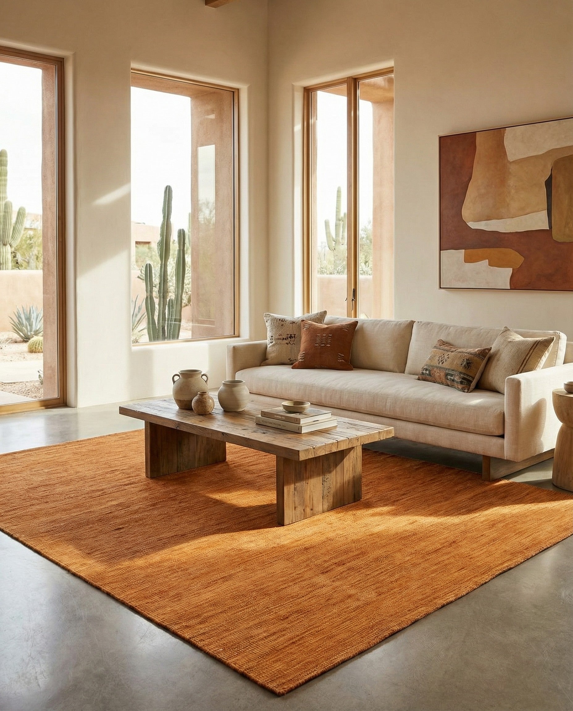  6' 3 x 9' 10  Hand Woven Kilim Modern Wool Rug