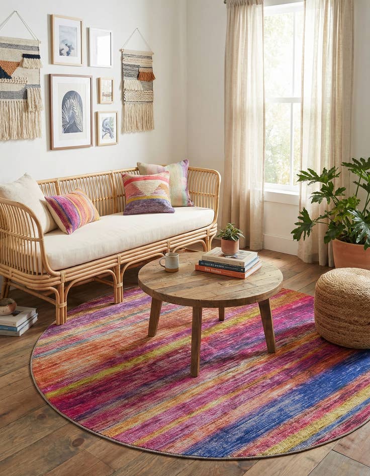 Detail image of  5' x 5' Asha Round Rug