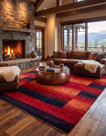 5' 1 x 6' 11 Hand Knotted Kashkuli Persian Rug