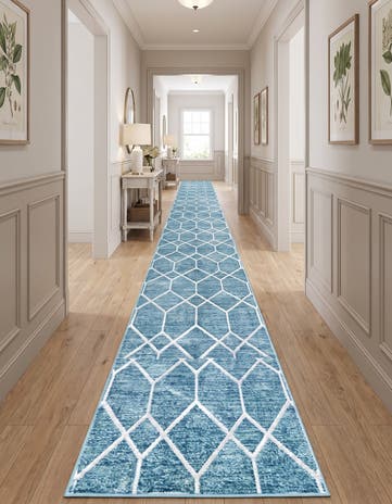 3' x 19' 8 Lattice Trellis Runner Rug