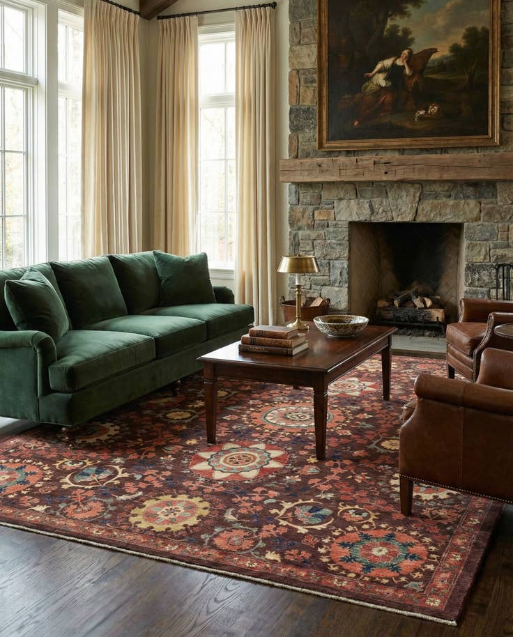 Detail image of 8' 2 x 10' 3 Hand Knotted Ariana Ziegler Rug