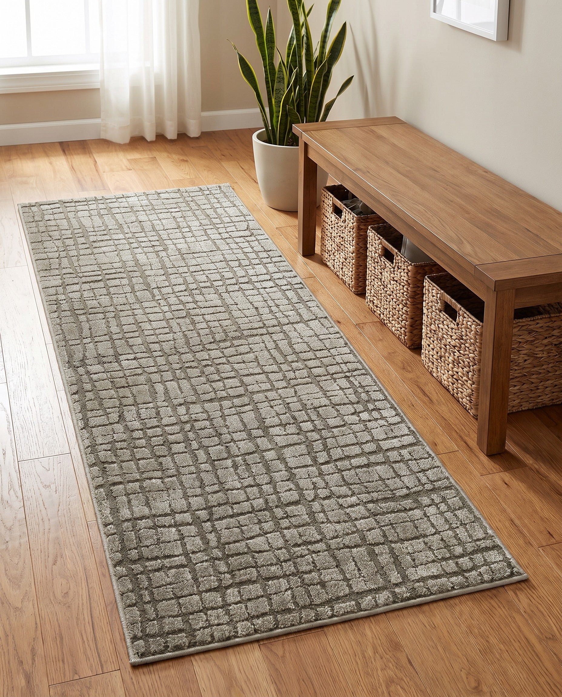 2' 2 x 6' Textura Designer Runner Rug