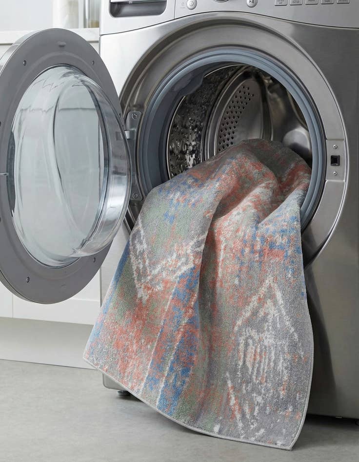 Detail image of 7' 10 x 7' 10 Kamala Washable Square Rug