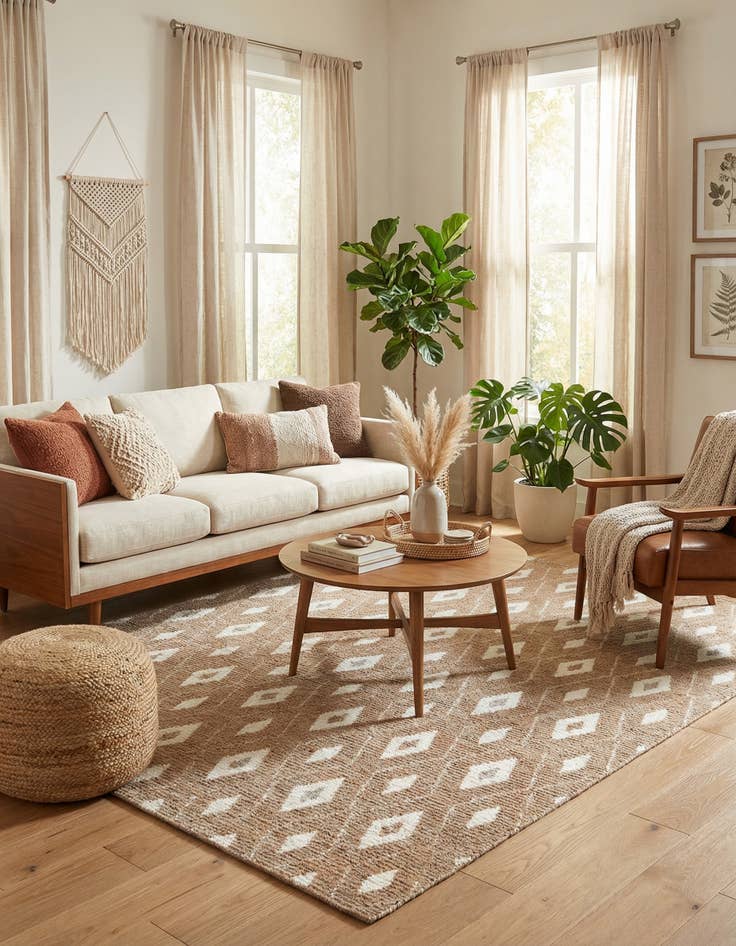 Detail image of 9' x 12' Sepia Rug