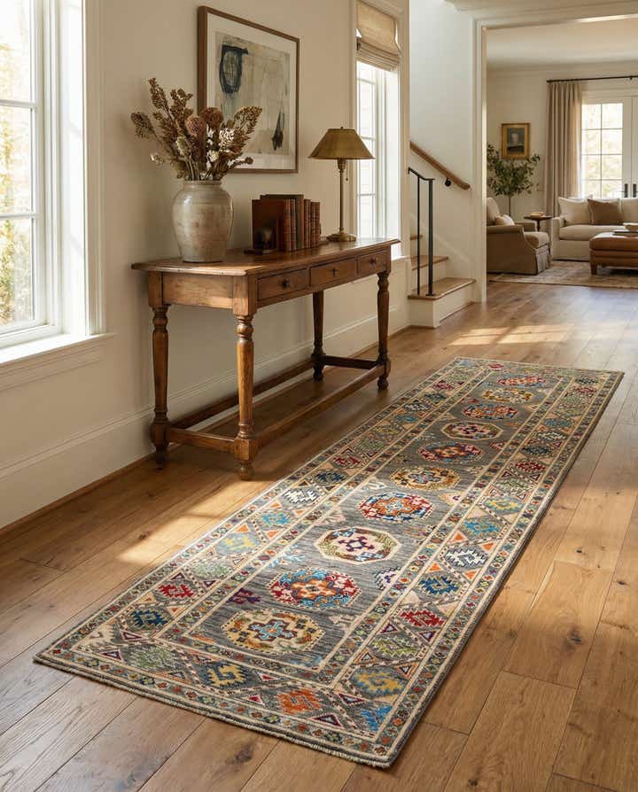 2' 8 x 9' 10 Hand Knotted Kazak Runner Rug