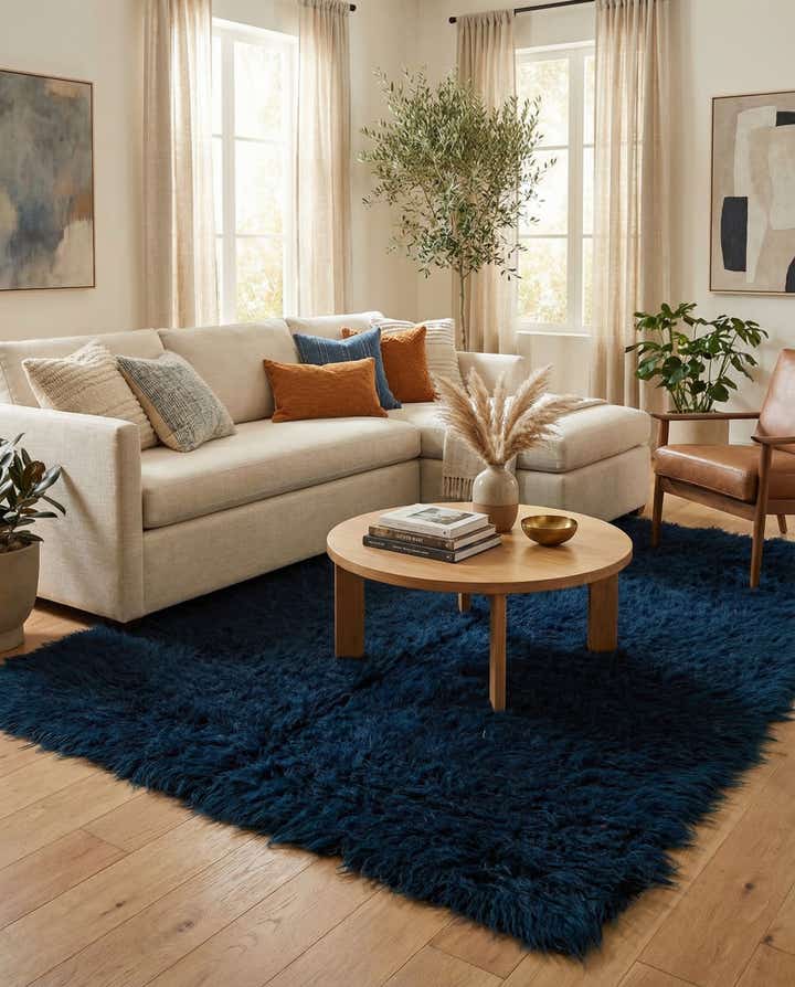 4' 10 x 6' 10 Hand Knotted Moroccan Wool Rug