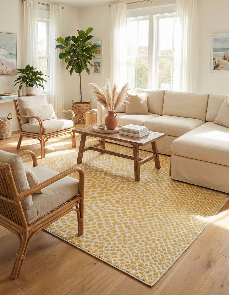 Detail image of 10' 8 x 10' 8 Easy-Clean Jill Zarin Cape Town Indoor / Outdoor Square Rug