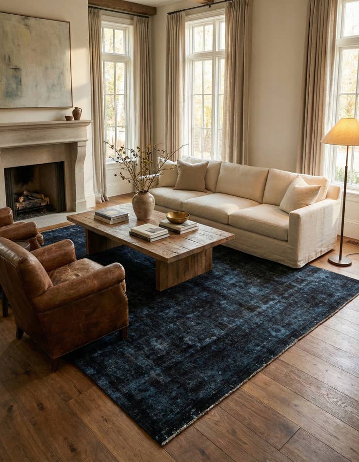 Detail image of 9' 8 x 12'  Hand Knotted Ultra Vintage Persian Wool Rug