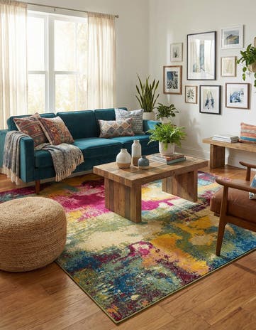 8' x 11' Washable Hyacinth Rug