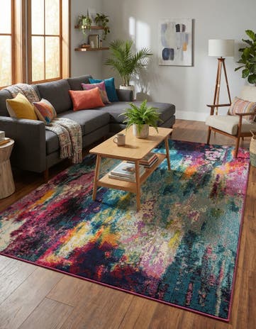 8' x 11' Washable Theia Rug