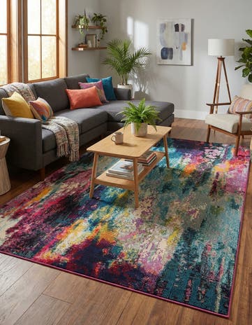 8' x 11' Washable Theia Rug