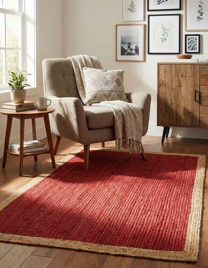 3' 3 x 5' 3 Handmade Braided Jute Rug