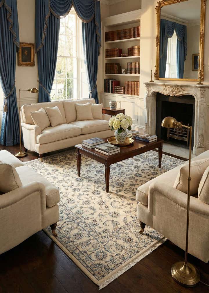6' 6 x 7' 2 Nain Square Rug