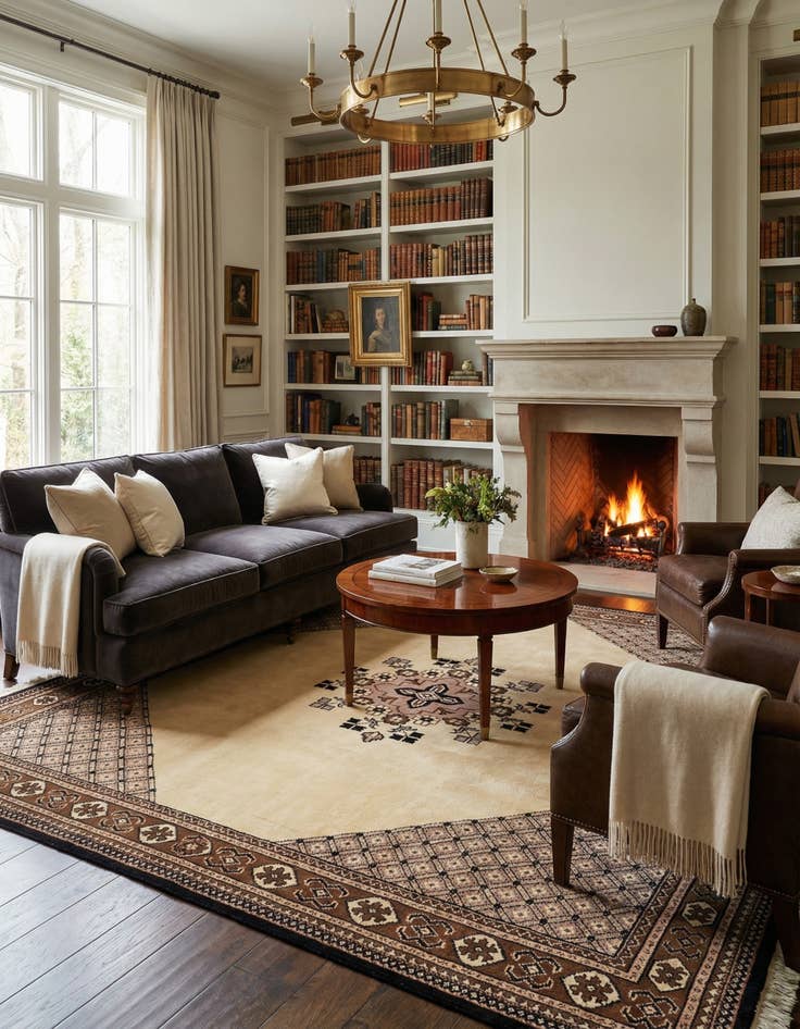 Detail image of 6' 7 x 10'  Hand Knotted Memeih Wool Rug