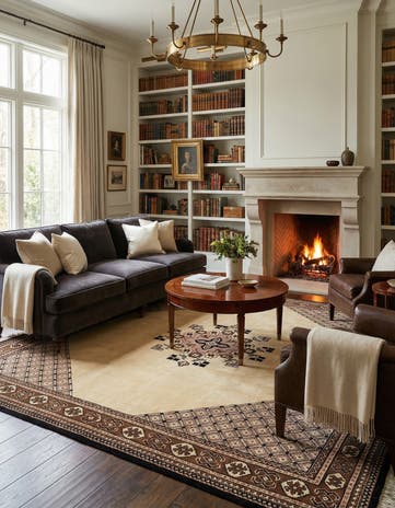6' 7 x 10' Hand Knotted Memeih Wool Rug
