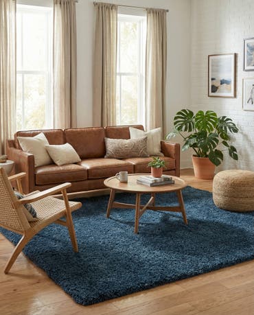  6' 10 x 6' 10 Zermatt Shag Square Rug