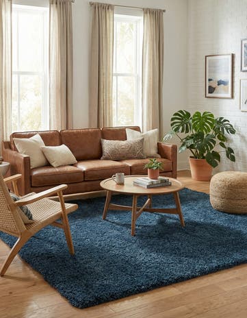 6' 10 x 6' 10 Zermatt Shag Square Rug