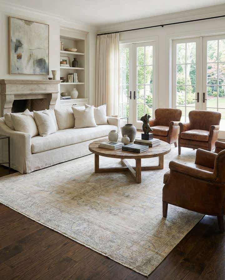 9' 4 x 11' 10 Hand Knotted Ultra Vintage Persian Wool Rug