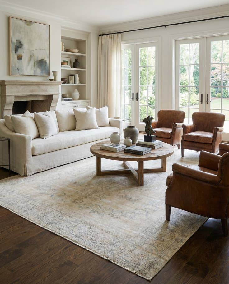 Detail image of 9' 4 x 11' 10 Hand Knotted Ultra Vintage Persian Wool Rug