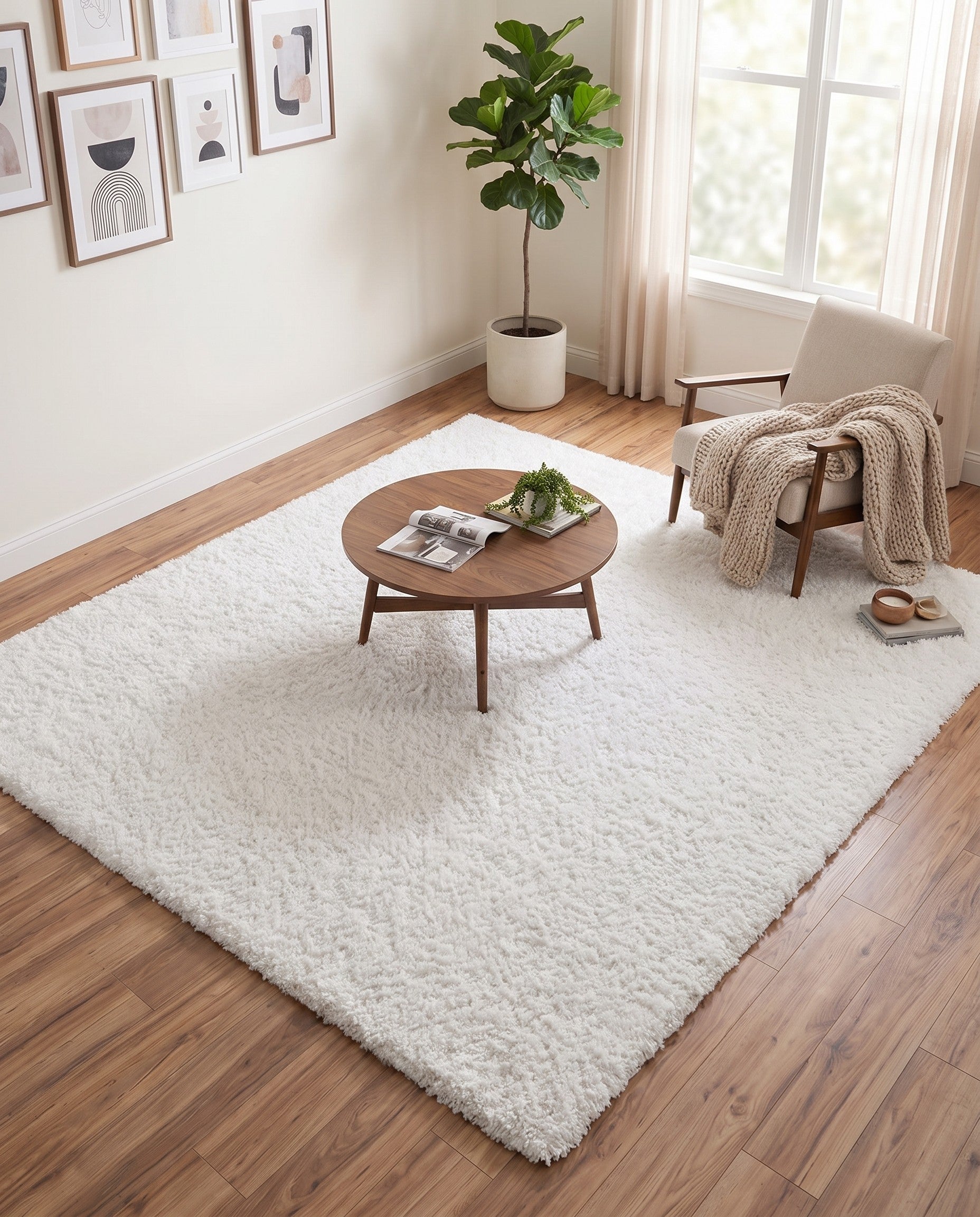 7' 10 x 7' 10 Zermatt Shag Square Rug