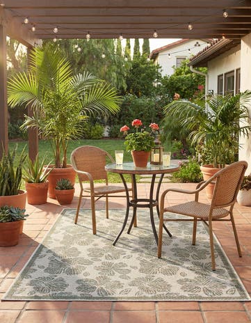 4' 1 x 6' 1 Easy-Clean Baja Indoor / Outdoor Rug