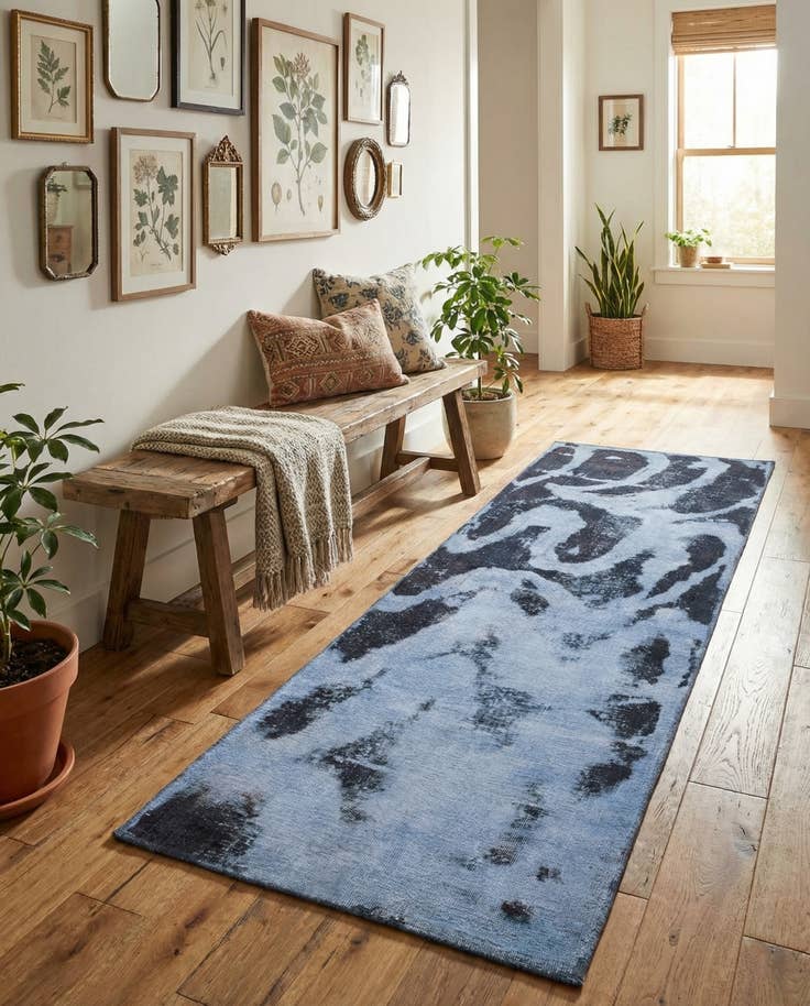Detail image of 3' 2 x 9' 4 Hand Knotted Ultra Vintage Persian Wool Runner Rug