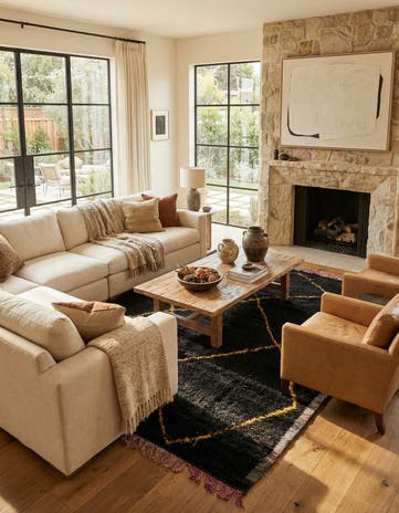 8' 6 x 10' 6 Hand Knotted Moroccan Wool Rug