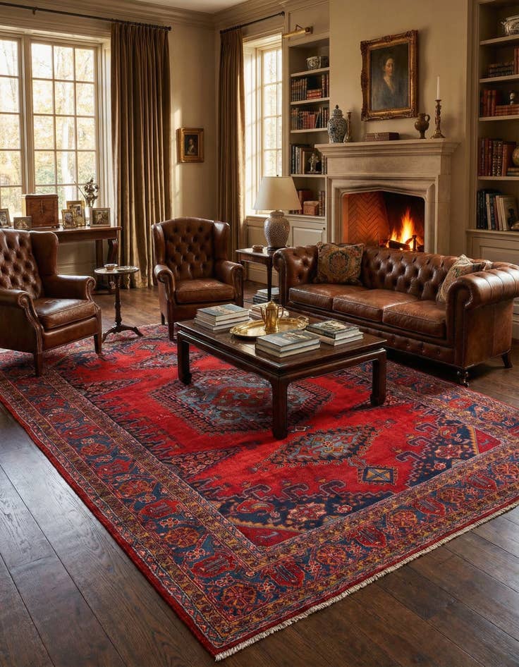 Detail image of  7' 4 x 10' 4 Viss Wool Rug