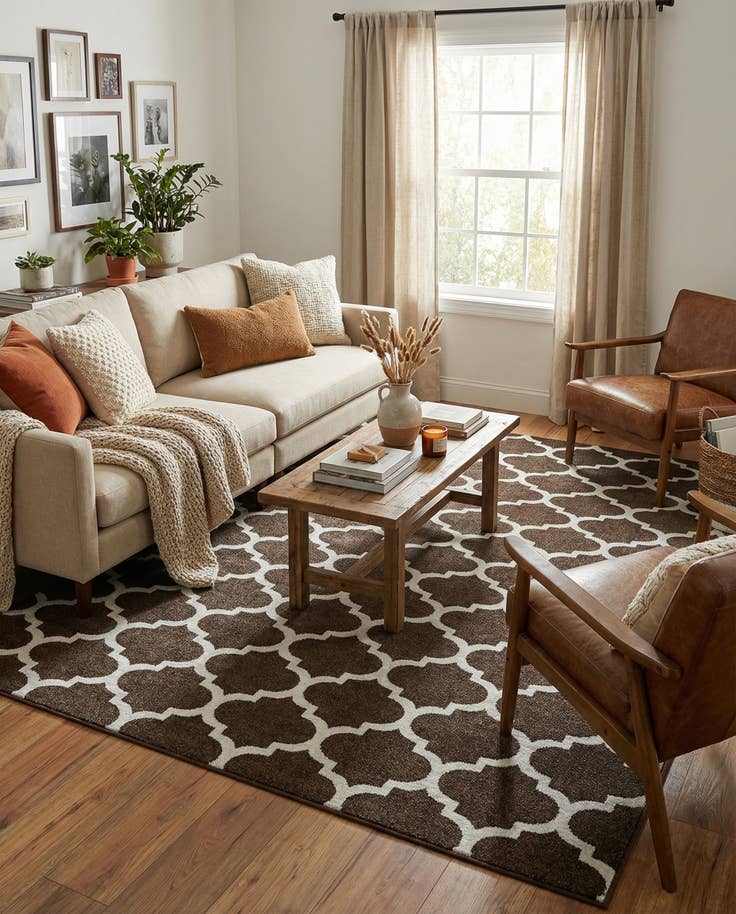 Detail image of 7' 10 x 11' Lattice Rug