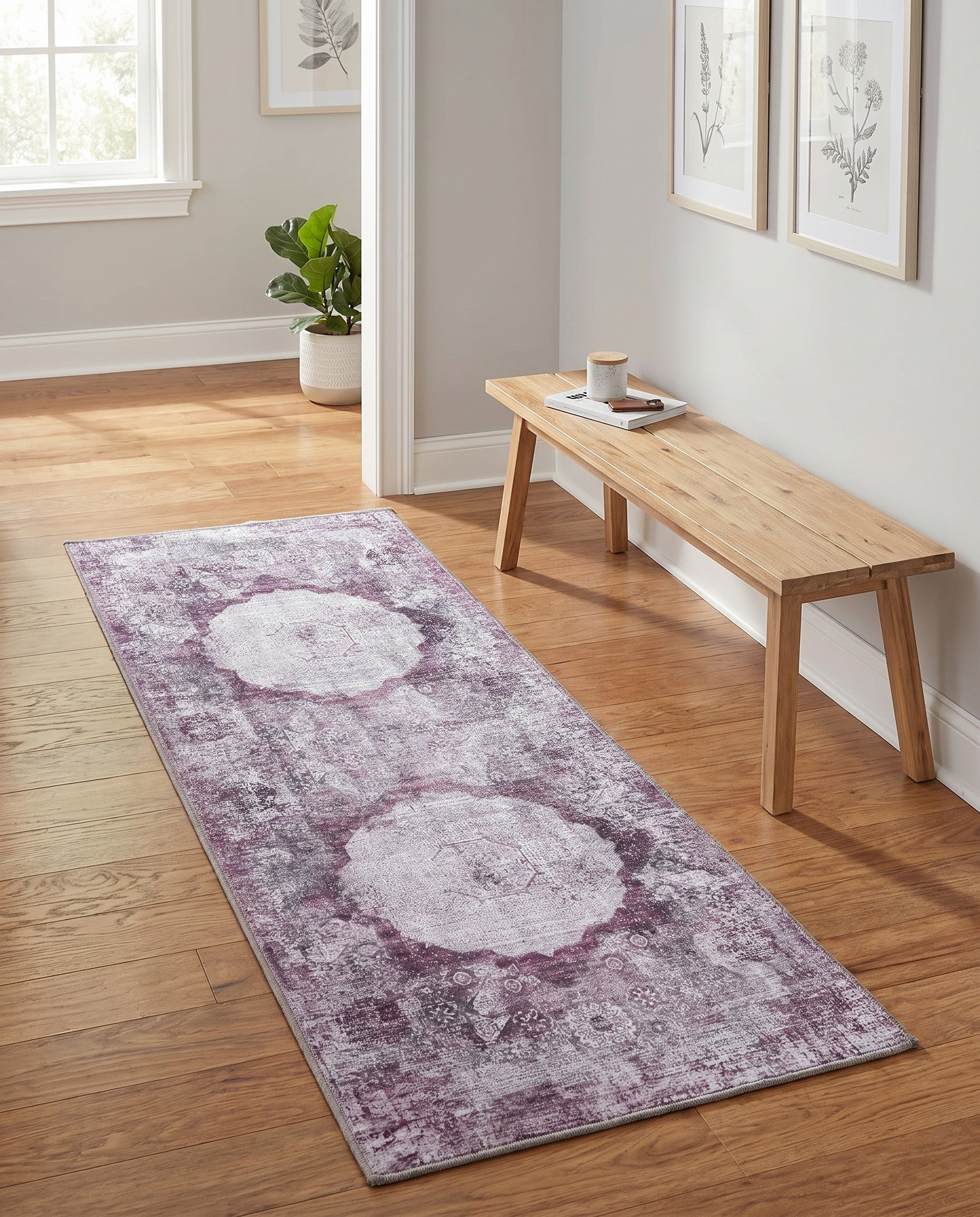 2' x 5' Washable Yara Runner Rug