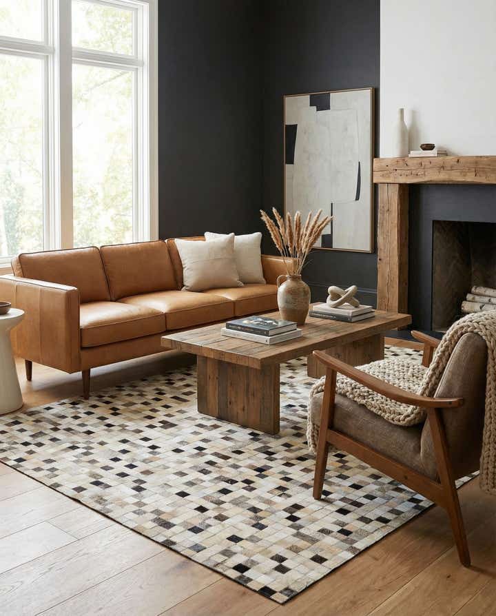 5' 1 x 7' 11 Cowhide - Patchwork Rug