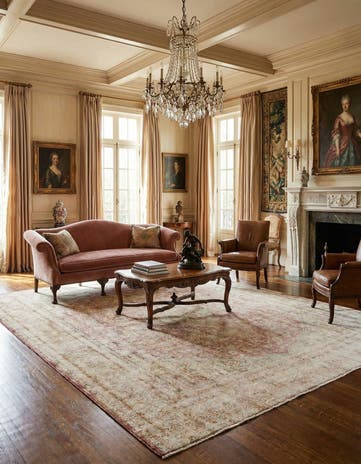 9' 8 x 12' 3 Vintage Royal Wool Rug