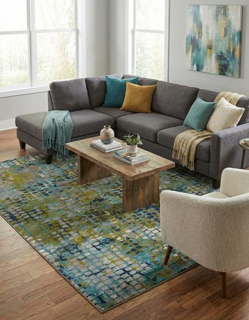 8' x 10' Washable Theia Rug