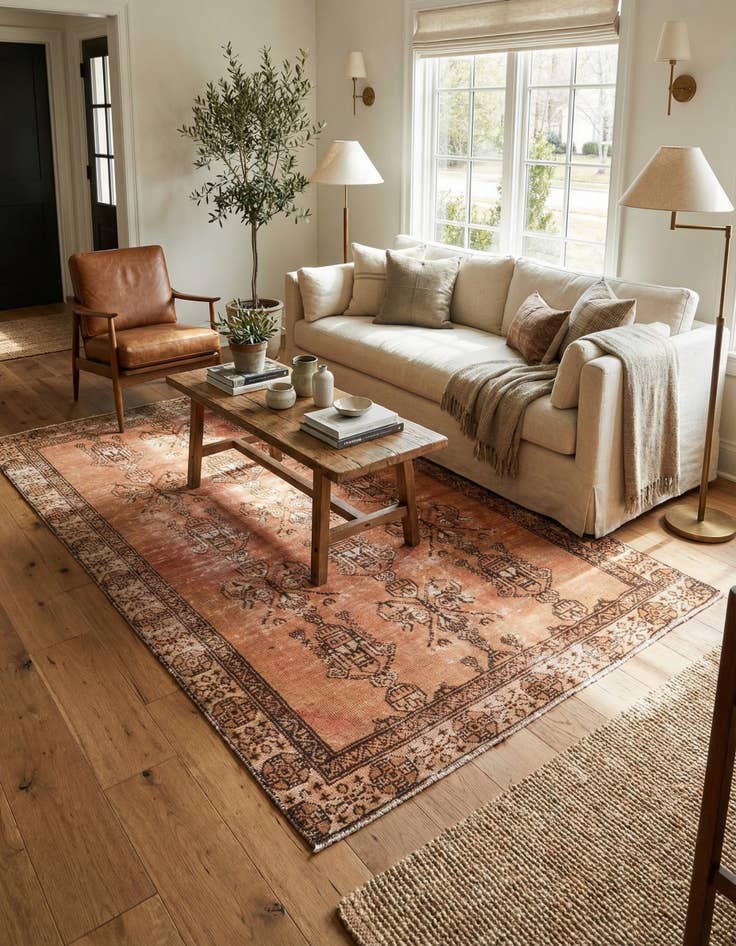 Detail image of 3' 8 x 6' 5  Hand Knotted Ultra Vintage Persian Wool Runner Rug