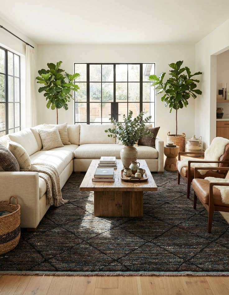 Detail image of 7' 10 x 10' 1  Hand Knotted Moroccan Wool Rug